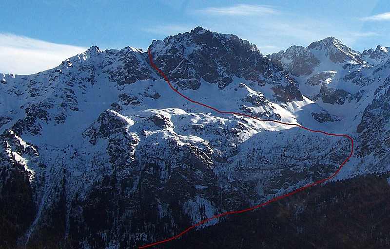 #12 brèche du Ferrouillet : itinéraire brèche du Ferrouillet : itinéraire