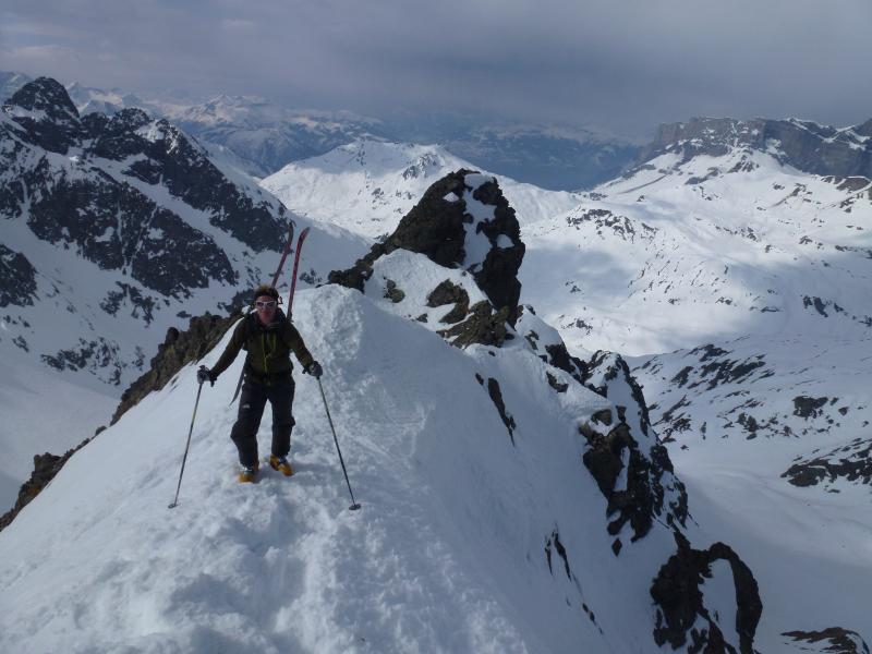 #1 Pointe Alphonse Favre : sur l Pointe Alphonse Favre : sur l'arete SW sommitale