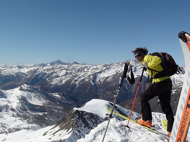 #14 Queyras Nord et Ecrins : Vue du sommet de la Maït (avec guidos en clientèle) Queyras Nord et Ecrins : Vue du sommet de la Maït (avec guidos en clientèle)