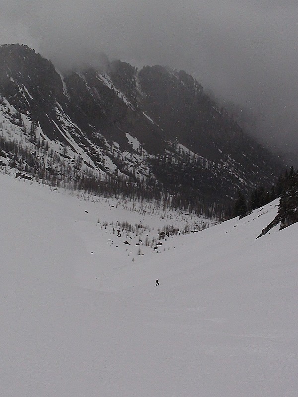 #12 Vue sur le vallon Laurette : et dans la forêt le ski le plus technique de la journée ! Vue sur le vallon Laurette : et dans la forêt le ski le plus technique de la journée !
