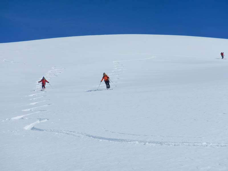 descente du Huffifirn : poudreuse 5*