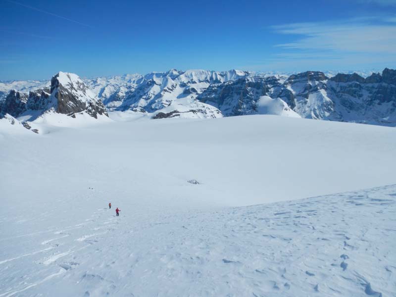 POudreuse : descente du Clariden