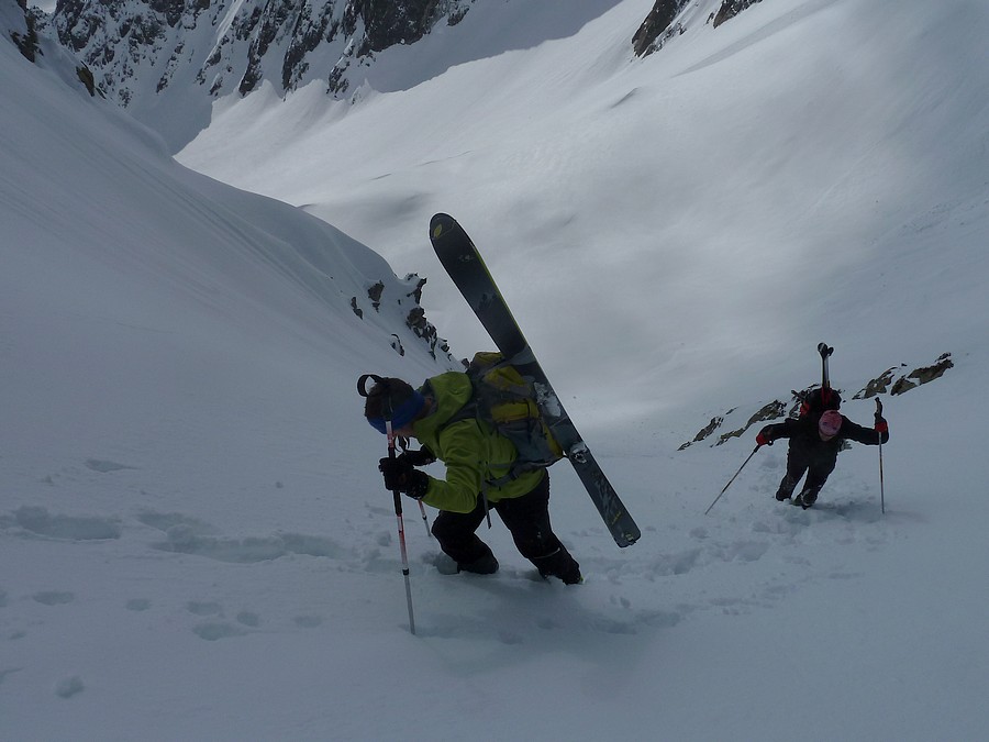 Barme : Arrivée en haut du couloir