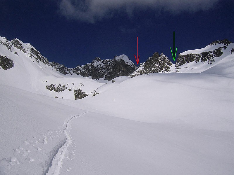 #5 pour bernard : côté la valette : en rouge le coudé , en vert le rectiligne pour bernard : côté la valette : en rouge le coudé , en vert le rectiligne