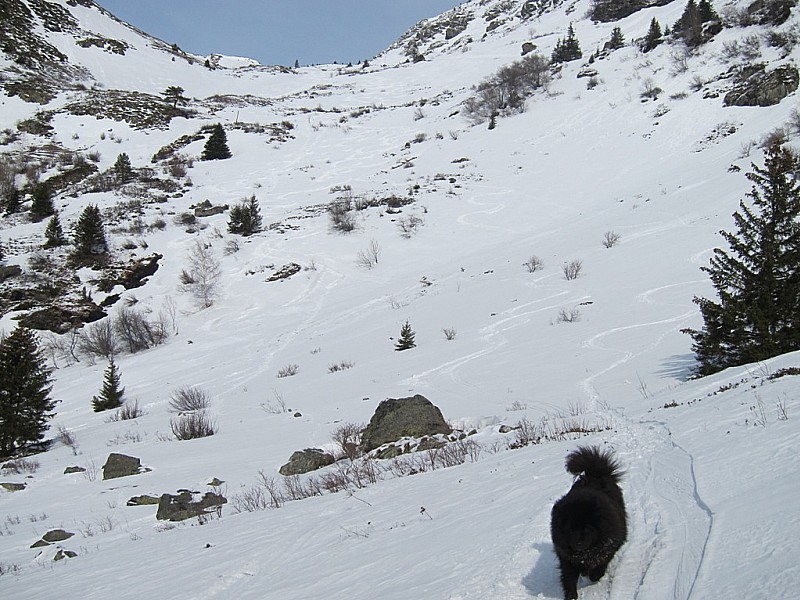 #3 descente : combe W entre 1800 et 1550m descente : combe W entre 1800 et 1550m