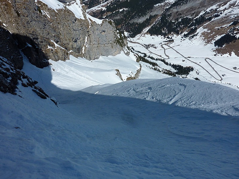 #6 Couloir du Clocher : La rampe du haut. Couloir du Clocher : La rampe du haut.
