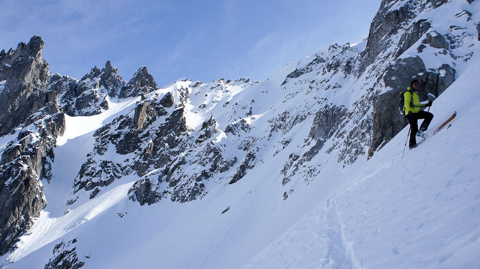 #3 Devant le Pas de la Balme : dernier bord avant les crampons Devant le Pas de la Balme : dernier bord avant les crampons
