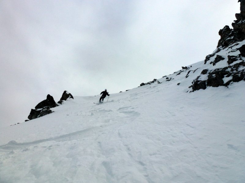 #12 Couloir NW : Bien large en haut... Couloir NW : Bien large en haut...
