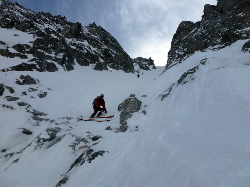 #17 Couloir NW : Le passage sec à négocier Couloir NW : Le passage sec à négocier