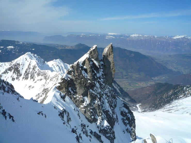 #7 Couloir Nord Ouest : monolithe made in Lauzière.. Couloir Nord Ouest : monolithe made in Lauzière..