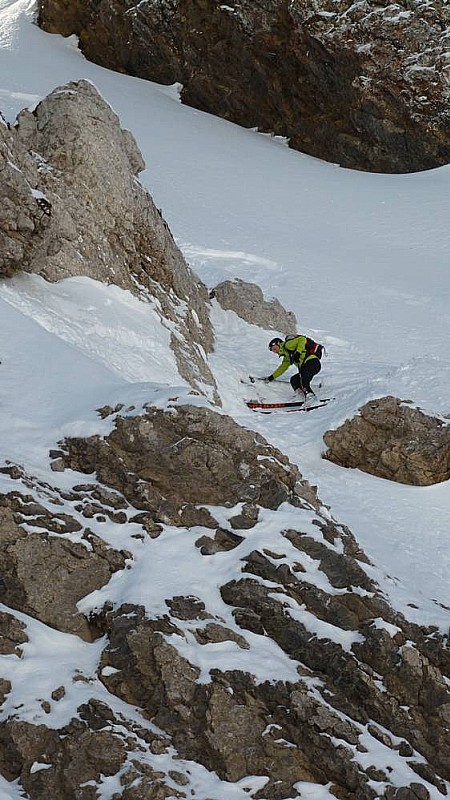 #11 Couloir Combas : Début de la rampe pour Lemich Couloir Combas : Début de la rampe pour Lemich