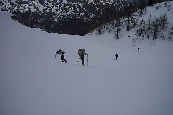 #5 Baude-02 : Traversée sous Baude, pour rejoindre le Chardonnet. Baude-02 : Traversée sous Baude, pour rejoindre le Chardonnet.