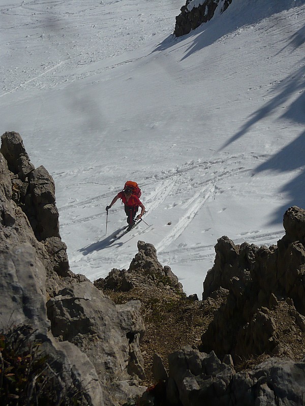 #6 Sotty : arrivée sur l Sotty : arrivée sur l'arête des aiguilles vertes