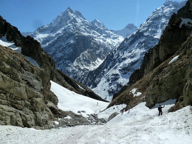 #14 Devant la grande Aiguille : manque de neige Devant la grande Aiguille : manque de neige