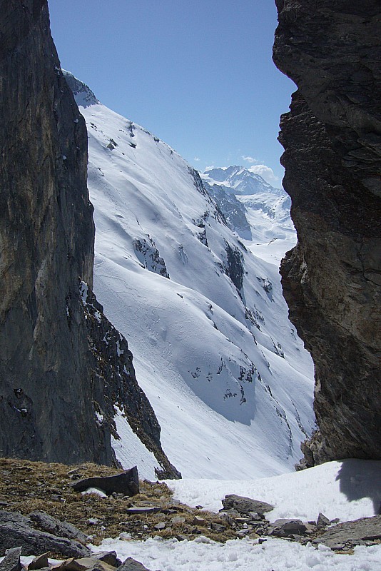 #7 Portetta : Couloir du Biol coté W Portetta : Couloir du Biol coté W