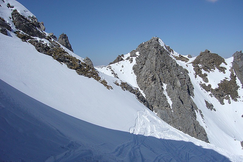 #8 Portetta : Le col du du Biol qui permet de basculer vers le couloir des Chamois depuis la Brèche Portetta : Le col du du Biol qui permet de basculer vers le couloir des Chamois depuis la Brèche