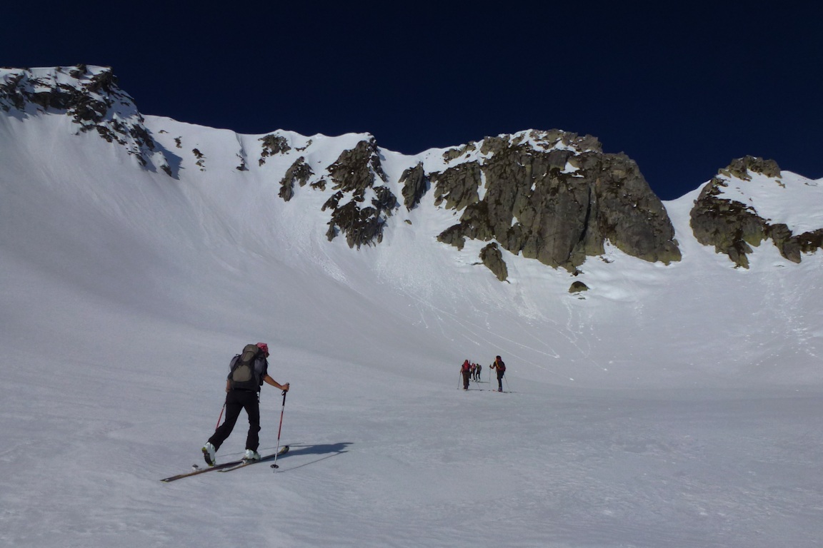 #3 Itinéraire bis : Nous avons choisi de rejoindre les Frettes en remontant un couloir. Itinéraire bis : Nous avons choisi de rejoindre les Frettes en remontant un couloir.