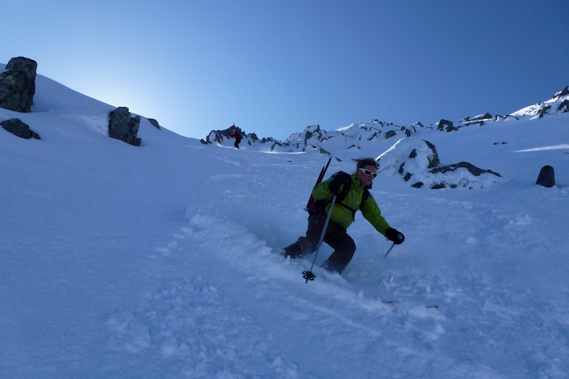 #7 Départ versant Ouest : Camille, sans hésitation. Départ versant Ouest : Camille, sans hésitation.