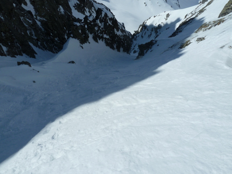 #4 haut du couloir : neige compacte haut du couloir : neige compacte