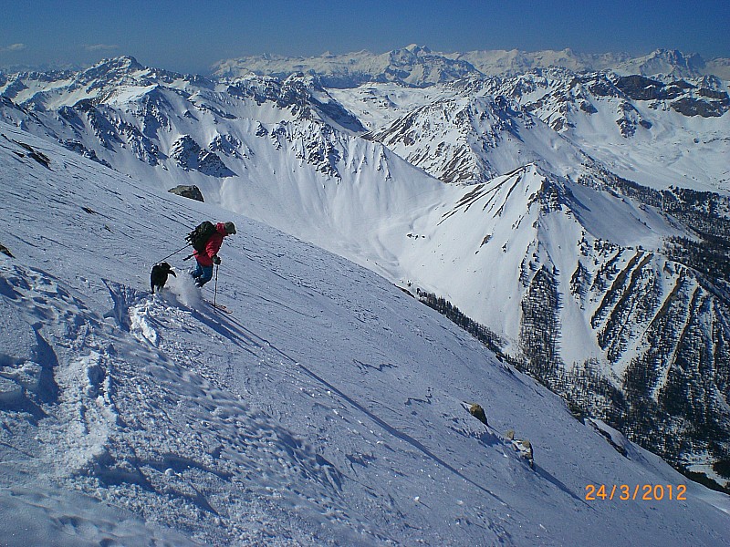 Turge de laSuffie : Descente directe W de la Turge