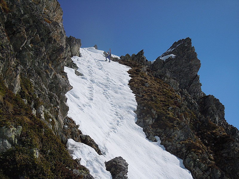 #4 Sous le Col des Fouages : Crampons et piolet: le grand confort! Sous le Col des Fouages : Crampons et piolet: le grand confort!