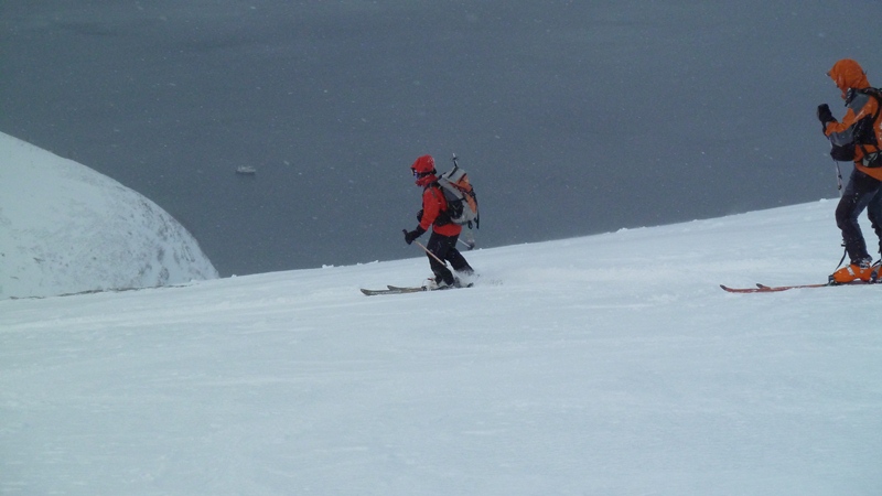 #8 1ère descente : Pas de photos du sommet, trop froid et venté 1ère descente : Pas de photos du sommet, trop froid et venté
