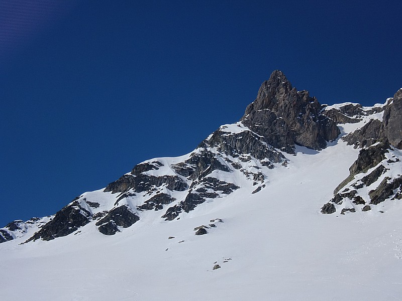 #7 roc de la charbonniere : sortie couloir nord on a bien fait de juste le regarder roc de la charbonniere : sortie couloir nord on a bien fait de juste le regarder