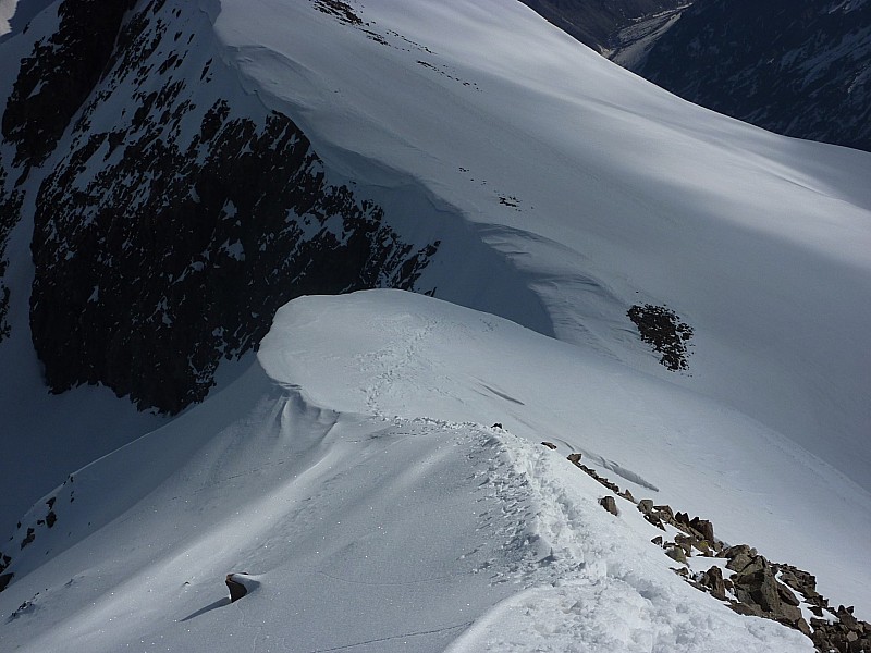 #1 entre le col et le sommet : bonne neige entre le col et le sommet : bonne neige