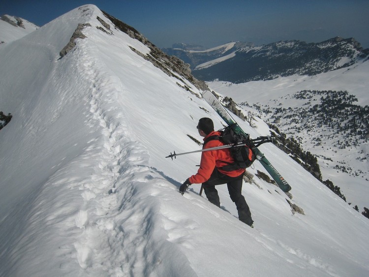 #7 Débouché sur l Débouché sur l'arête : Superbe vue