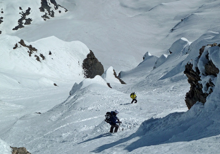 #3 Buet face NE : Dans le haut. Buet face NE : Dans le haut.