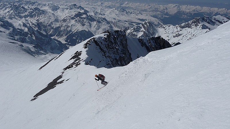 descente : descente sous le sommet