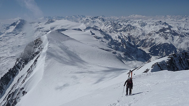 col des grands couloirs : presque au sommet!