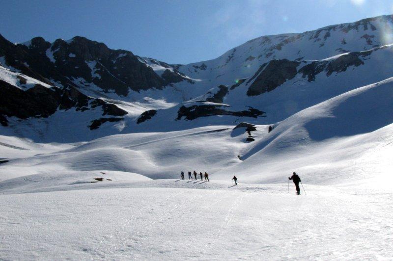 sous le sommet : dernière montée avant d'arriver au sommet