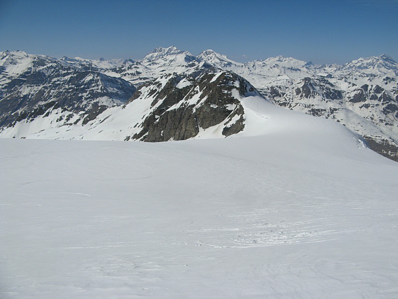 #9 Glacier Grand Fond : Descente: c Glacier Grand Fond : Descente: c'est a gauche.