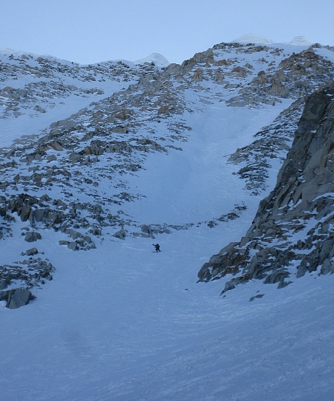 #15 Couloir Barbey : Sortie du couloir de gauche. Couloir Barbey : Sortie du couloir de gauche.