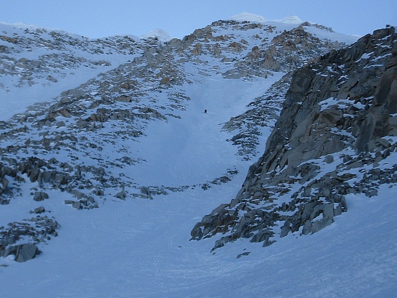 #14 Couloir Barbey : Avant de traverser vers le couloir de gauche. Couloir Barbey : Avant de traverser vers le couloir de gauche.
