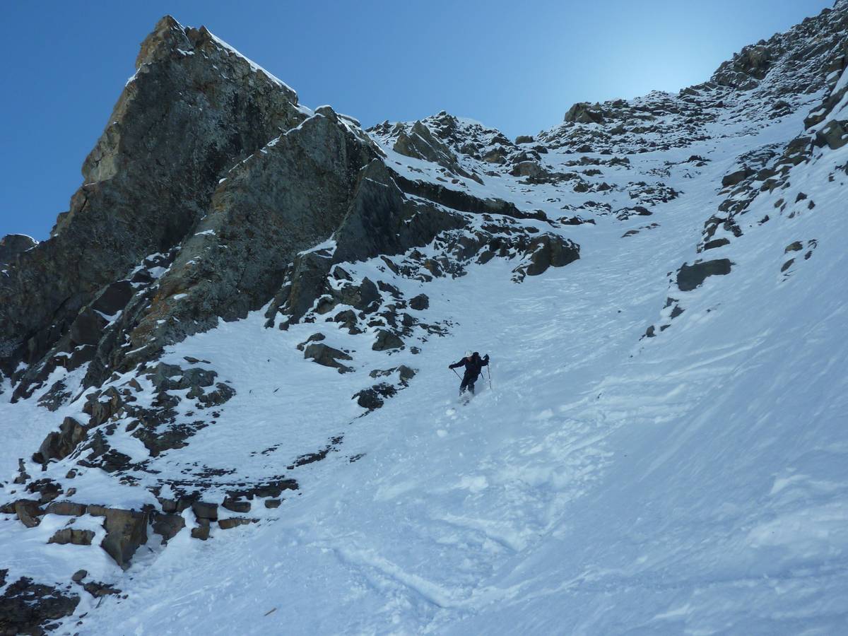 Couloir : y a de la place pour chercher la meilleure neige