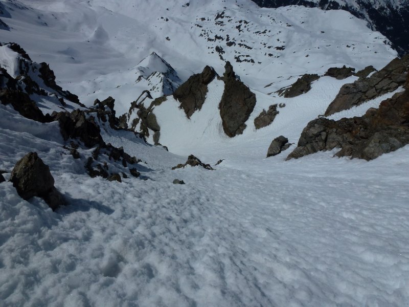 #14 Mt Tondu : Le couloir du bas, là c Mt Tondu : Le couloir du bas, là c'est tout bon.
