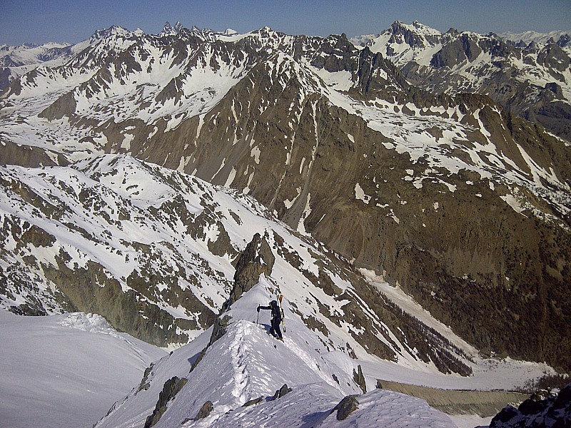 #4 Montagne des Agneaux : Sortie du Couloir sur l Montagne des Agneaux : Sortie du Couloir sur l'arête