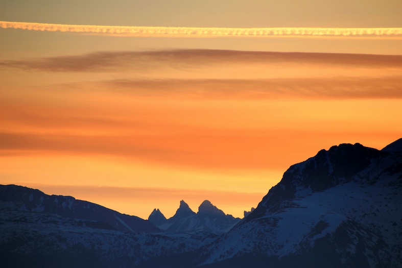 #1 Aiguilles d Aiguilles d'Arves ce matin : toujours aussi belles