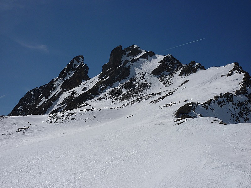 #4 col d col d'Enclave : Tête de Bellaval et et Tête des Enclaves : skiable jusqu'à l'avant dernier ressaut