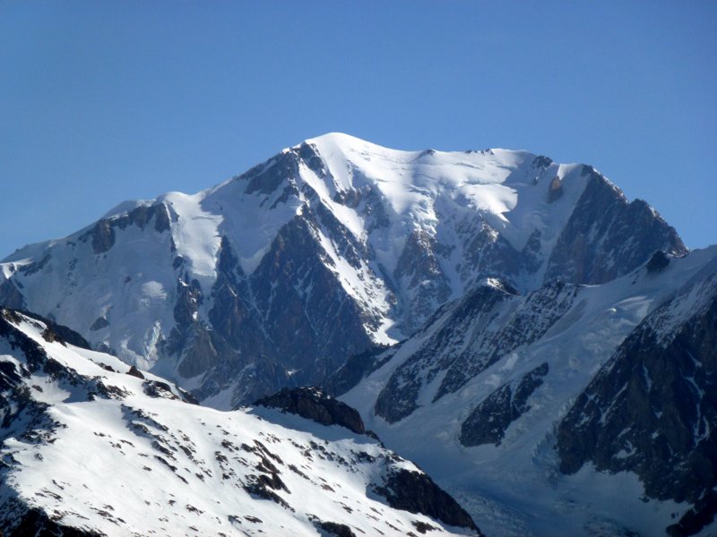 Mt Blanc : Versant W du Mt Blanc