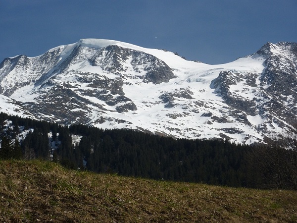 #14 dôme de miage : vue du glacier d dôme de miage : vue du glacier d'armancette depuis les contamines