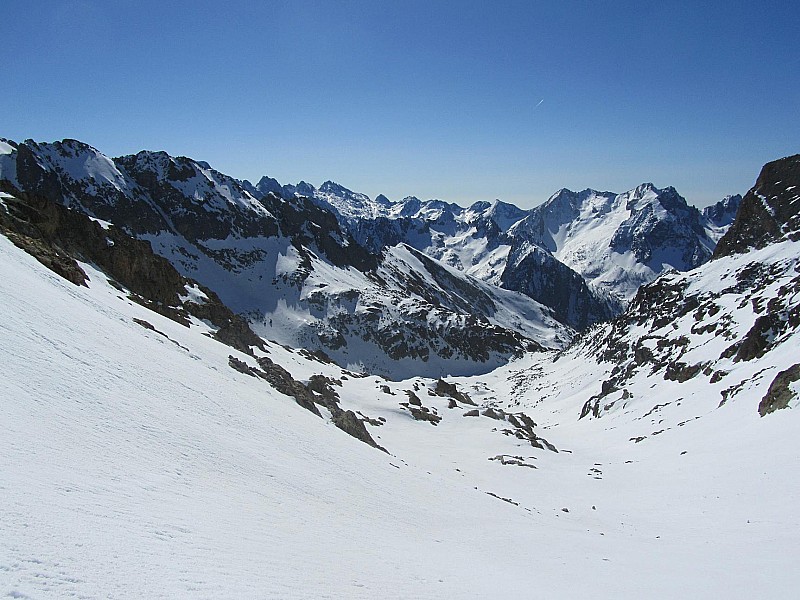 #7 Tour des cimes Valrossa : Vue depuis le col N Tour des cimes Valrossa : Vue depuis le col N