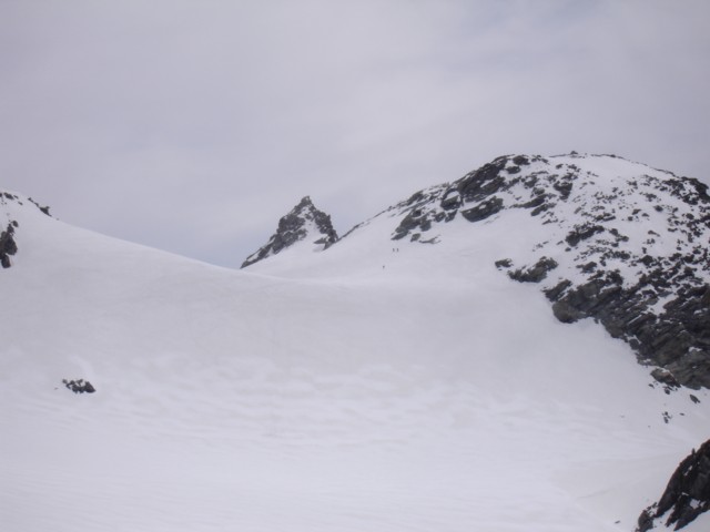 Du sommet : vue sur l'aiguille de Polset et le mont de Gebroulaz