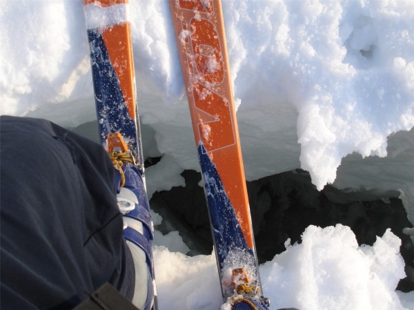 Crevasse du glacier des Bosson : Même pas peur des crevasses !