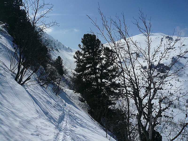 #16 remontée au col de claran : tracé en balcon remontée au col de claran : tracé en balcon