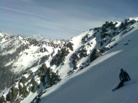 #6 grand charnier : Fred avec le mont blanc en arrière plan grand charnier : Fred avec le mont blanc en arrière plan