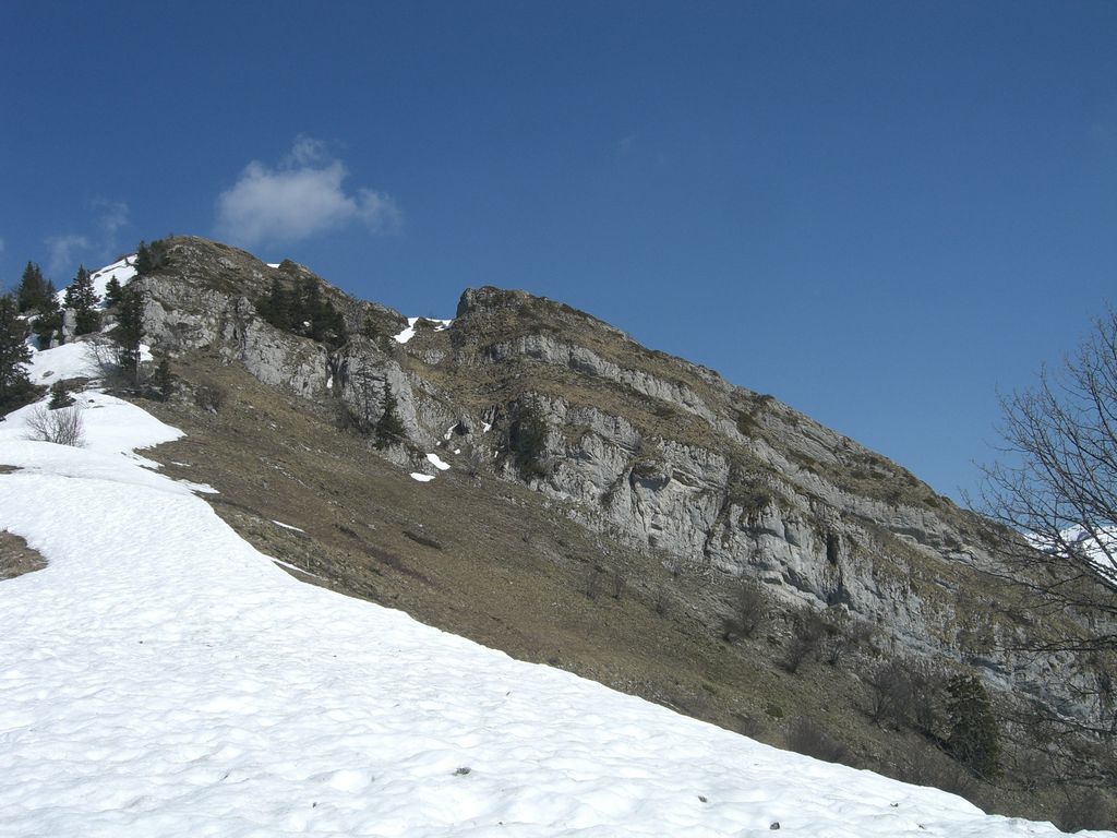 #3 Raidillon vers le sommet : Plus beaucoup de neige à ces faibles altitudes Raidillon vers le sommet : Plus beaucoup de neige à ces faibles altitudes