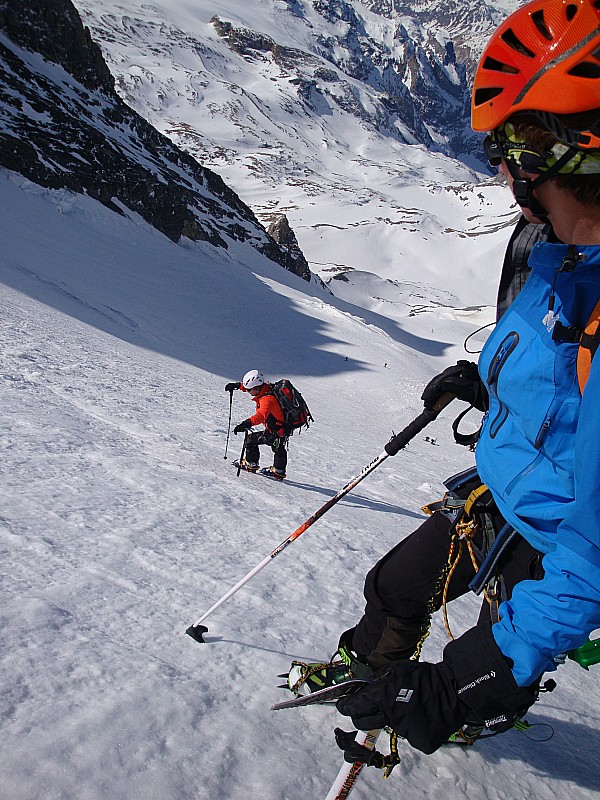 montée des grands couloirs : dans les grands couloirs